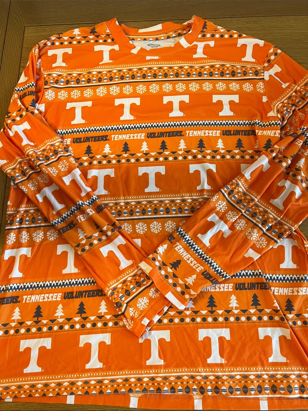 Cherish Orange and White Tennessee Volunteers ugly Christmas shirt
